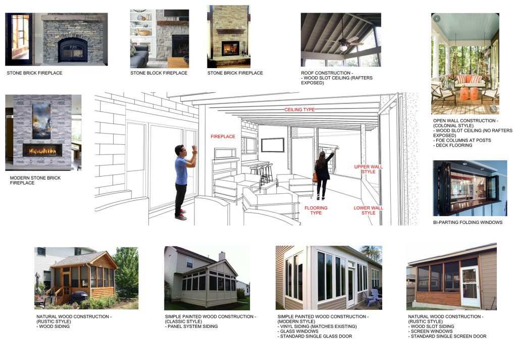 Porch project design moodboard