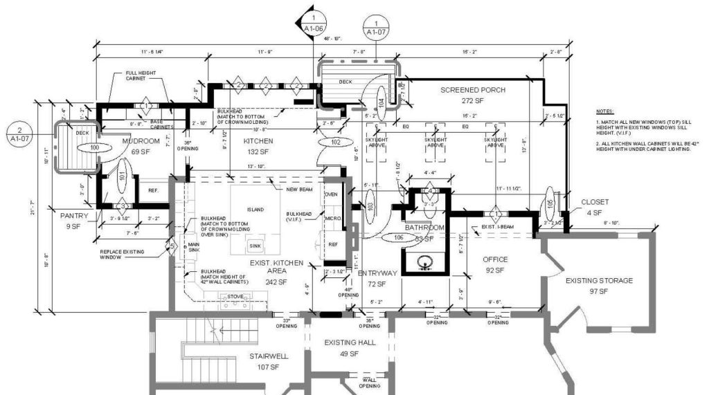 Home expansion design drawings