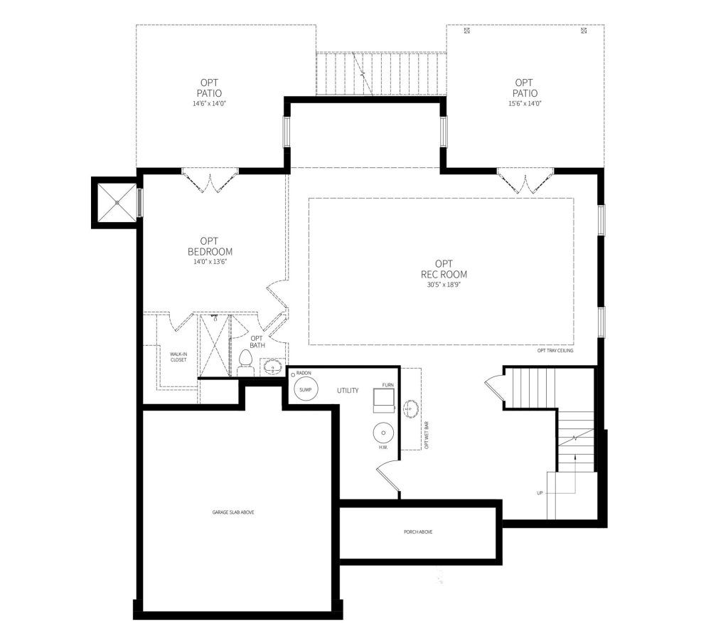 Transitional Modern floor plan