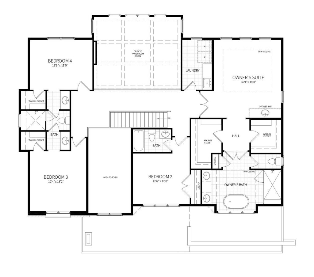 Contemporary floor plan
