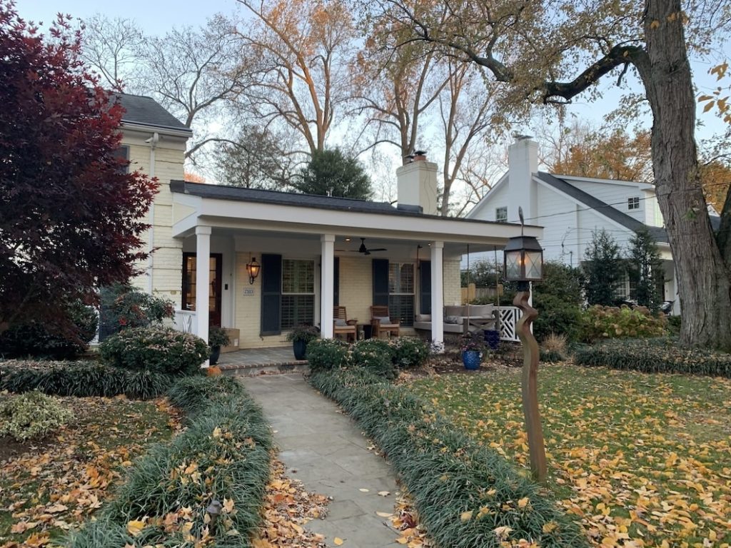 A porch after the addition process