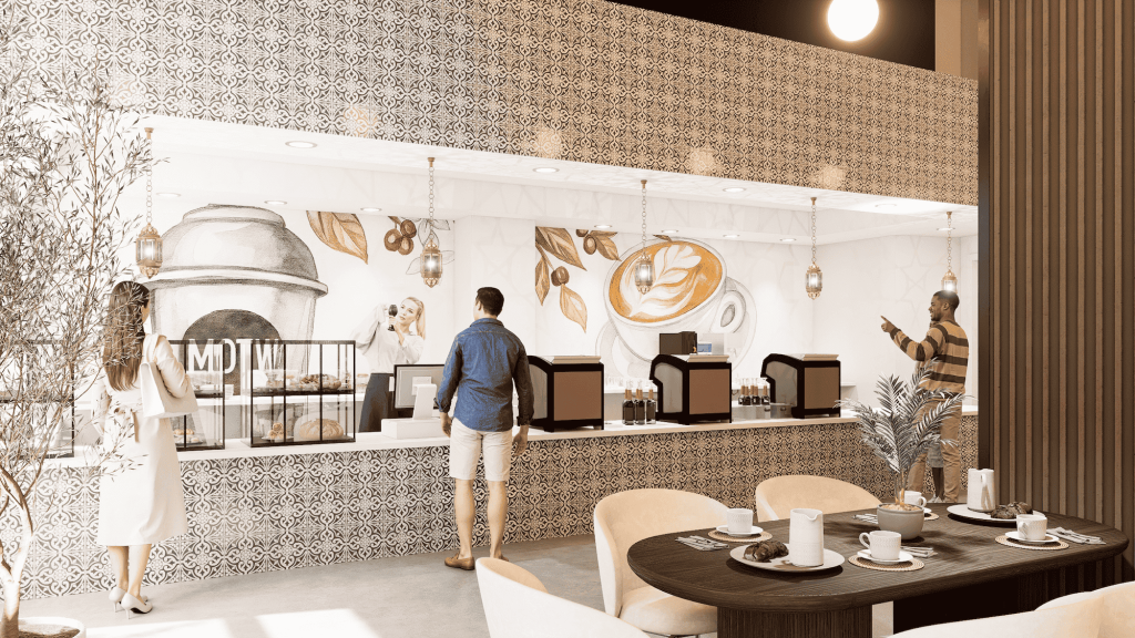 Oztan Studio recently completed the design of this warm, inviting café.